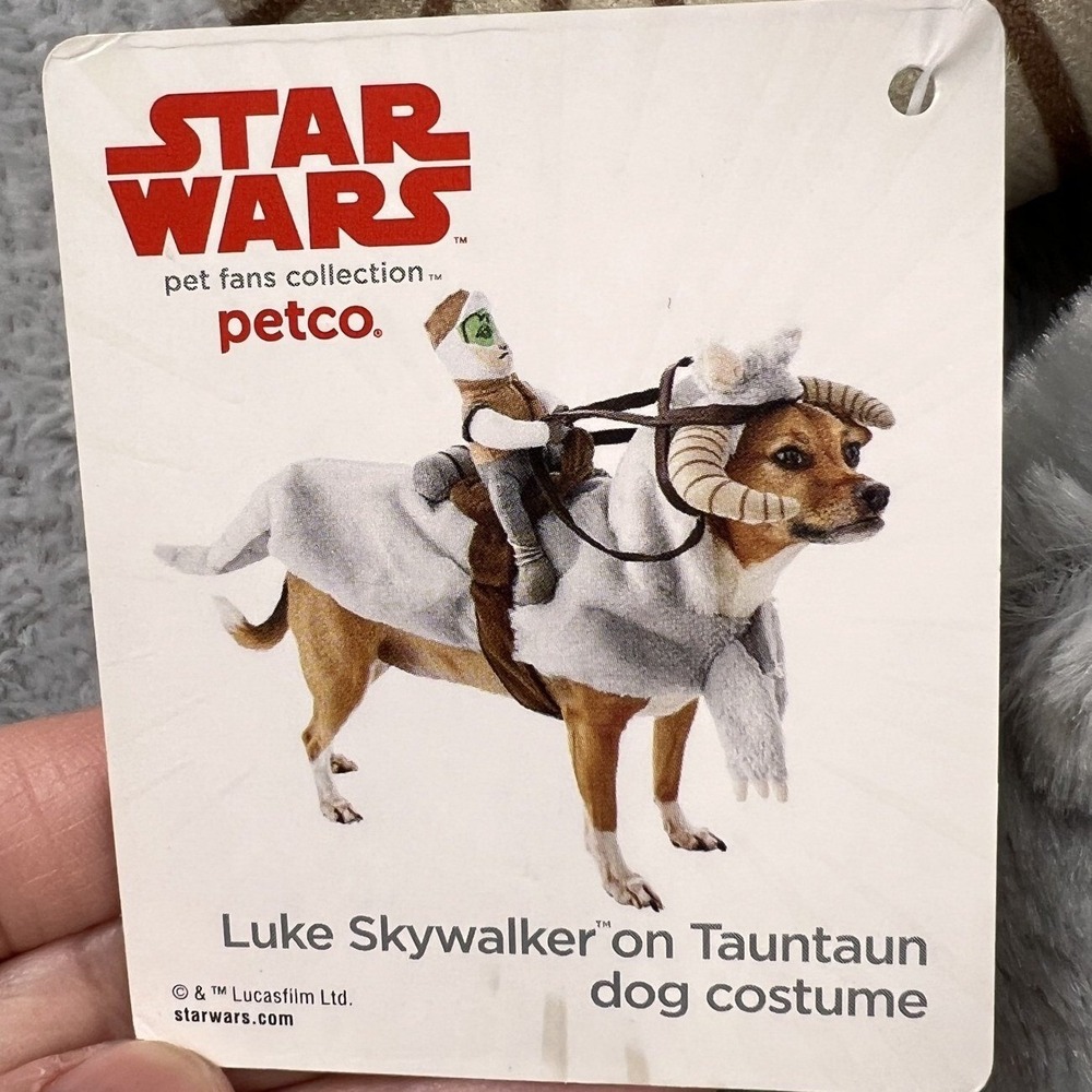Star Wars Luke Skywalker on Tauntaun Small Dog Costume Size Large New Halloween